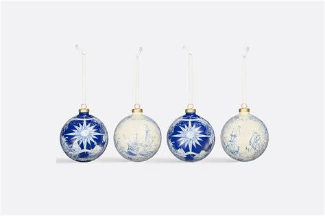 Set of Four Christmas Ornaments Rêve d'Infini .